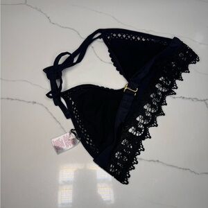 Xhilaration Black Lace Trim Bralette